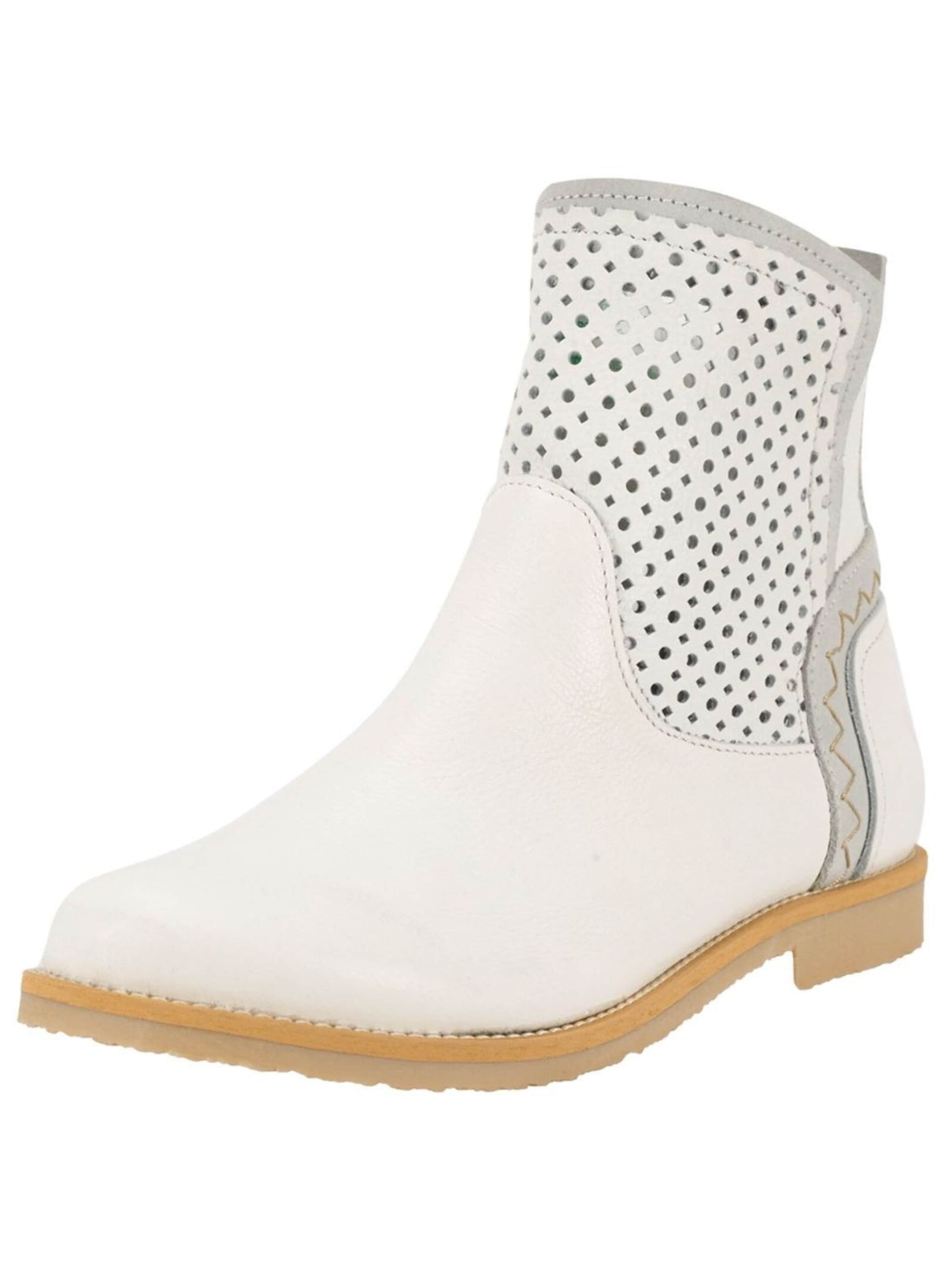 FELMINI Enkellaarsjes 'Clash' in Wit: voorkant