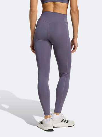 ADIDAS PERFORMANCE Skinny Sportbroek 'OPTIME HERITAGE' in Lila