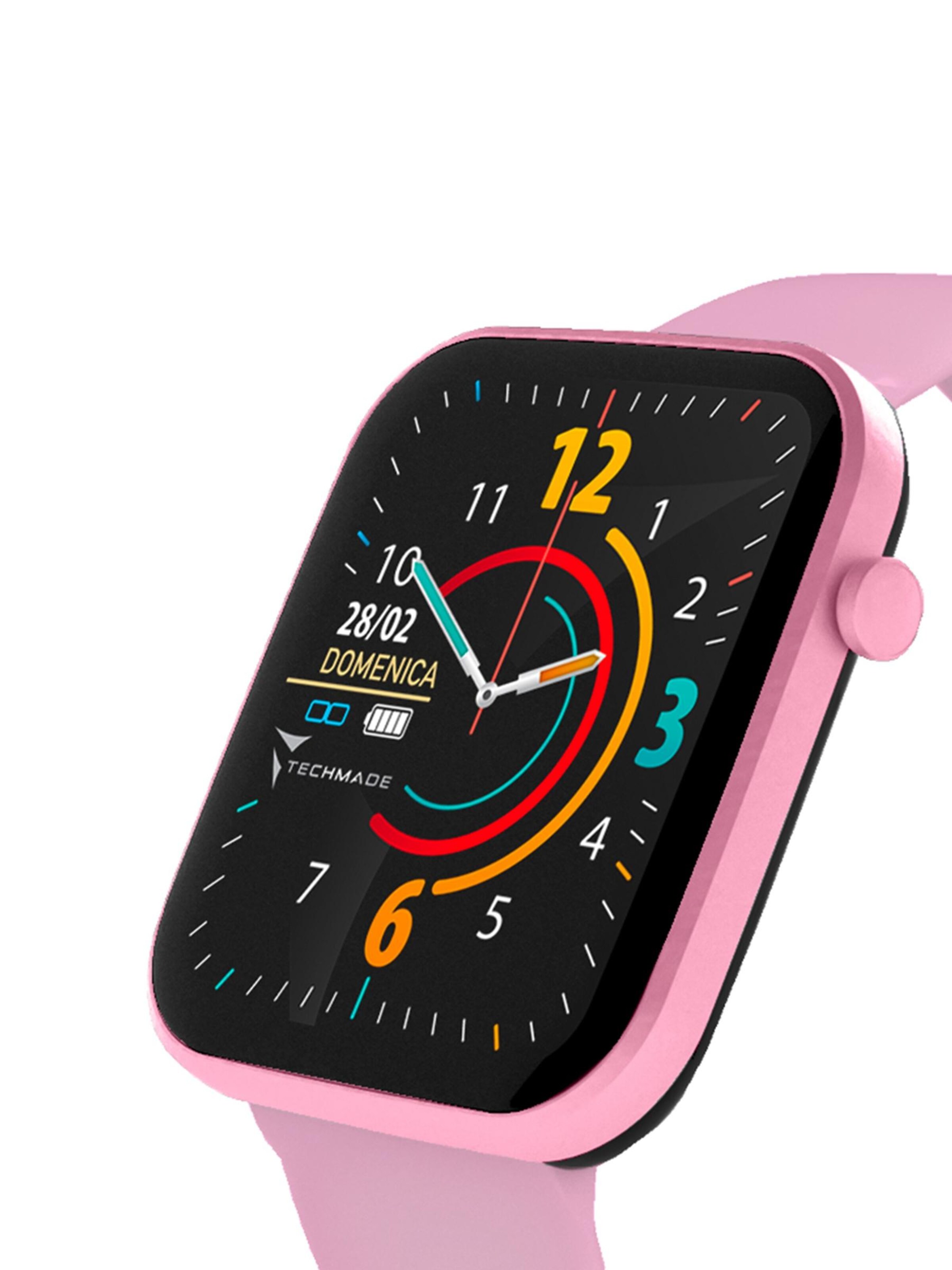 Techmade Digital Watch 'Hava' in Pink
