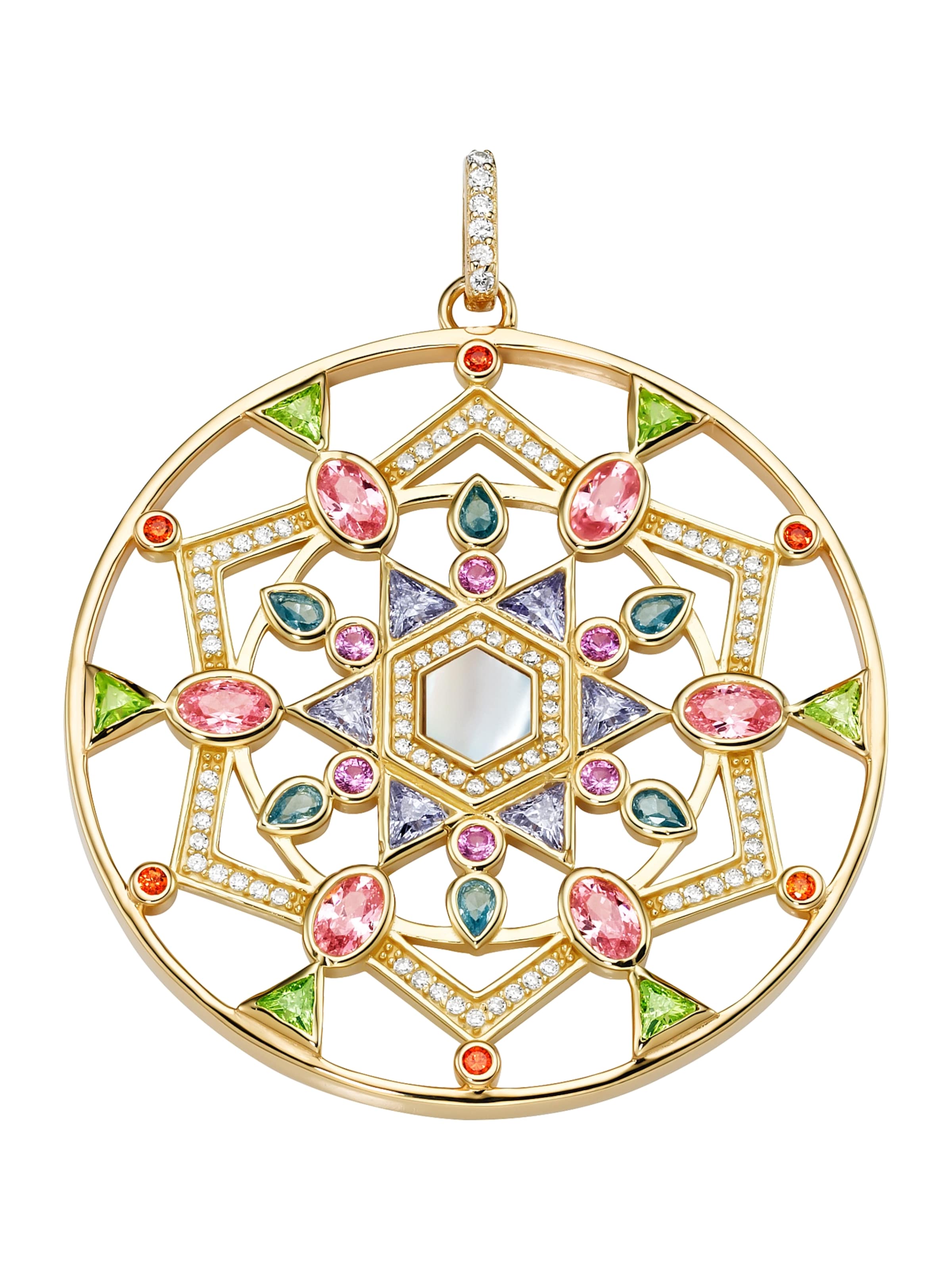 Ciondolo di Giorgio Martello Milano in oro: frontale