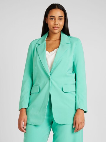 ONLY Carmakoma Blazer 'CHEETAH' in Green: front