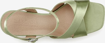 LASCANA Sandalen met riem in Groen