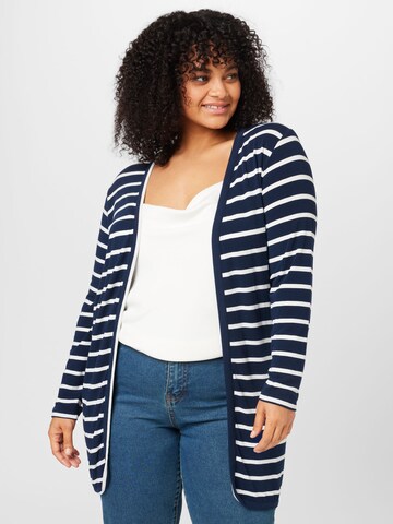 Cardigan 'Daly' ONLY Carmakoma en bleu : devant