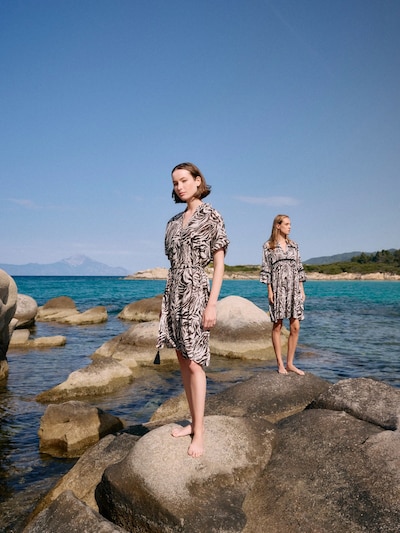 Pink Label Ljetna haljina 'BEACHWEAR BLACK LEOPARD' veličine 36 u crna, Pregled proizvoda