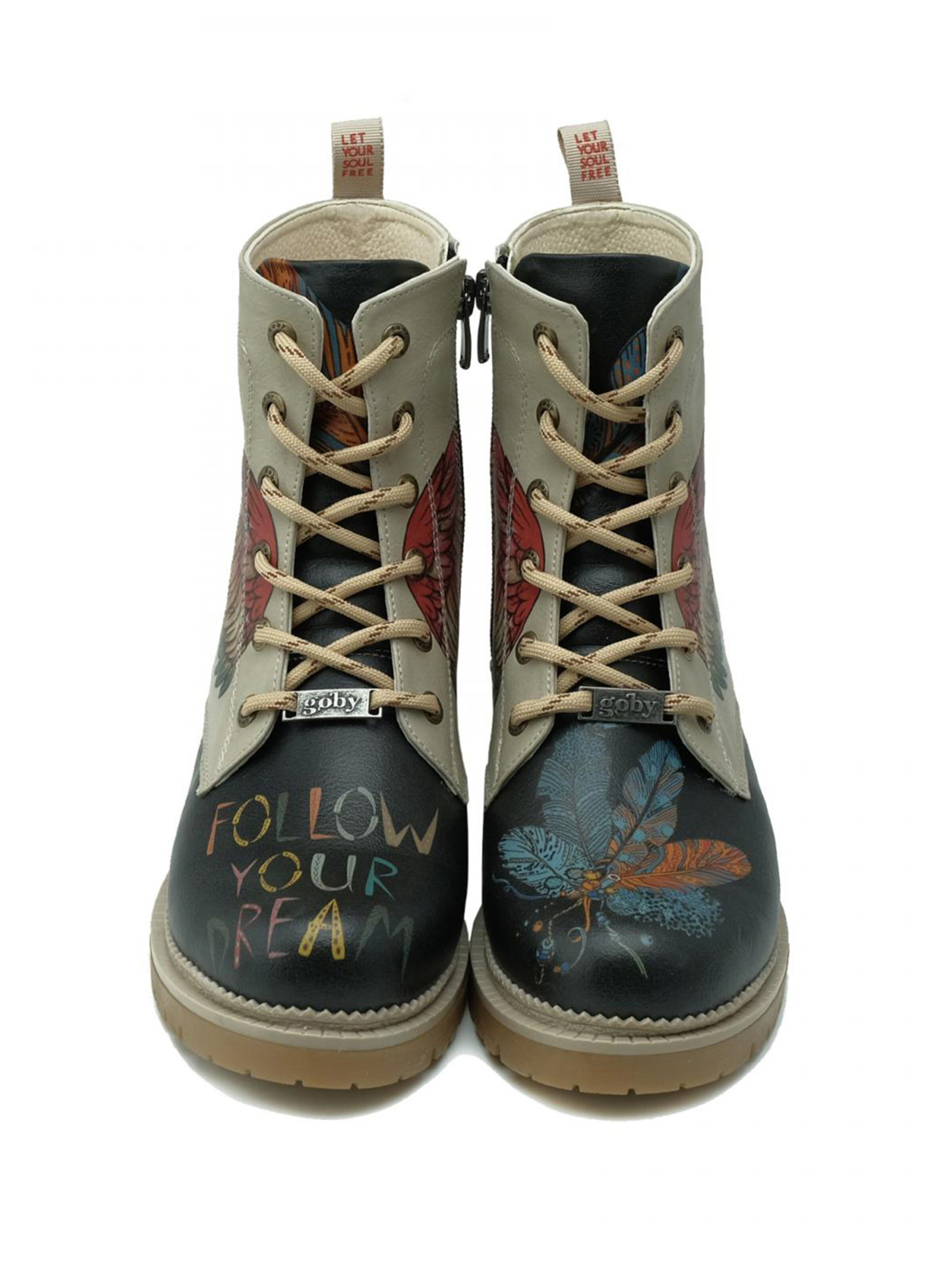 Stivale stringato 'Women's shoes Goby ankle boots NJR149' di Goby in colori misti