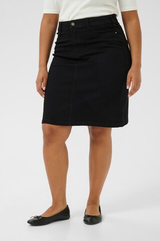 KAFFE CURVE - Saia 'KCLaurina' em preto: frente