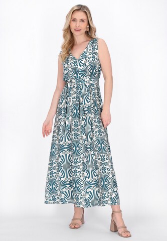 Robe Usha en vert : devant