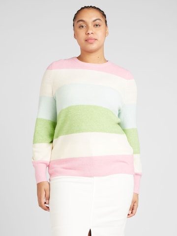 ONLY Carmakoma Sweater 'NEW DARIA' in Pink: front