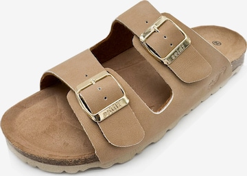 thies Mules 'thies 1856 ® Eco Bio Sandal' in Beige: front