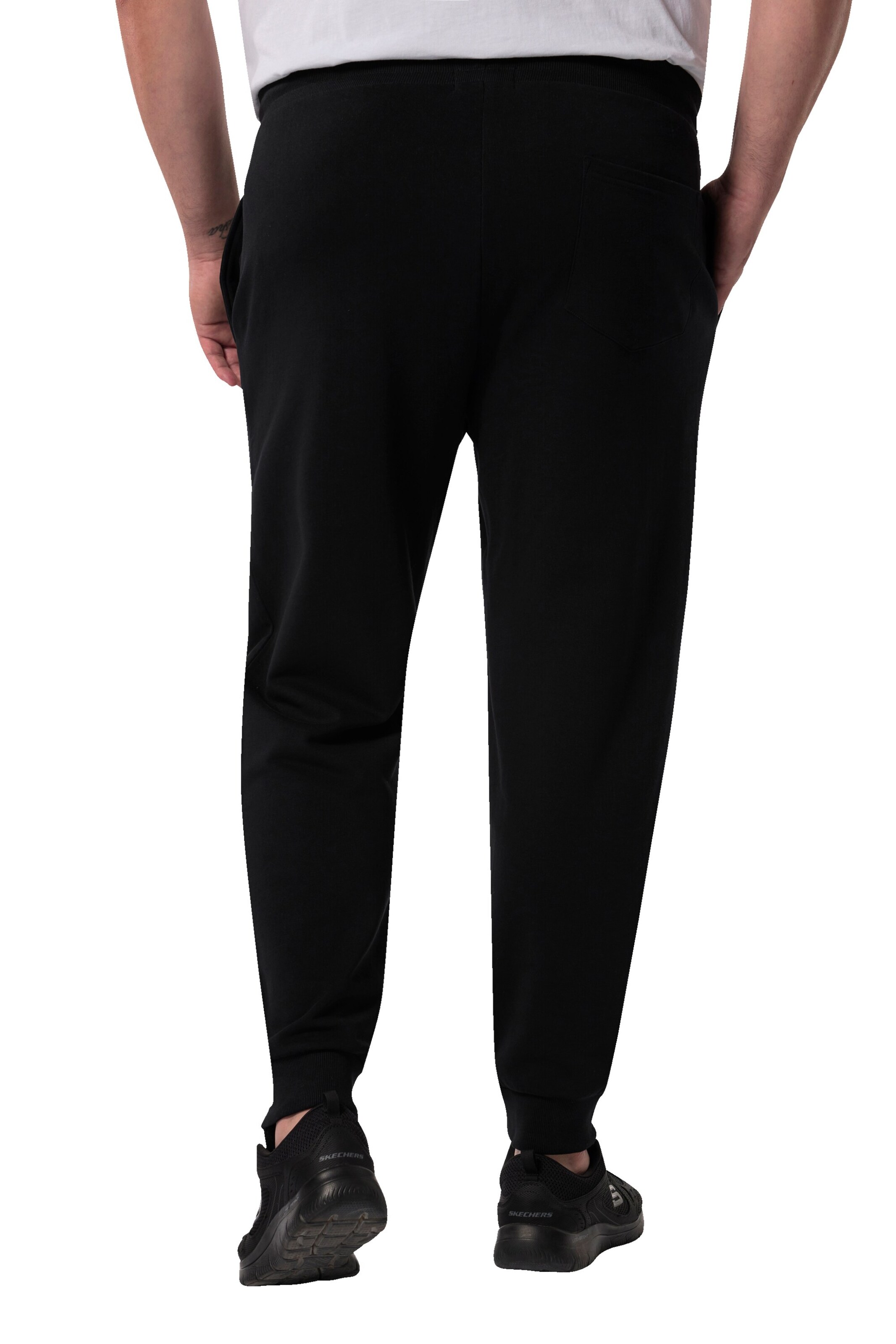 Men Plus Tapered Broek in Zwart