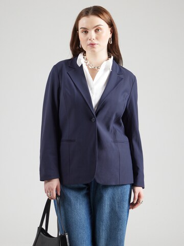ONLY Carmakoma Blazer 'TRAVEL' in Blue: front