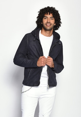 Maze Between-Season Jacket 'Baton ' in Blue: front