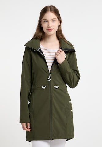 DreiMaster Maritim Raincoat in Green: front