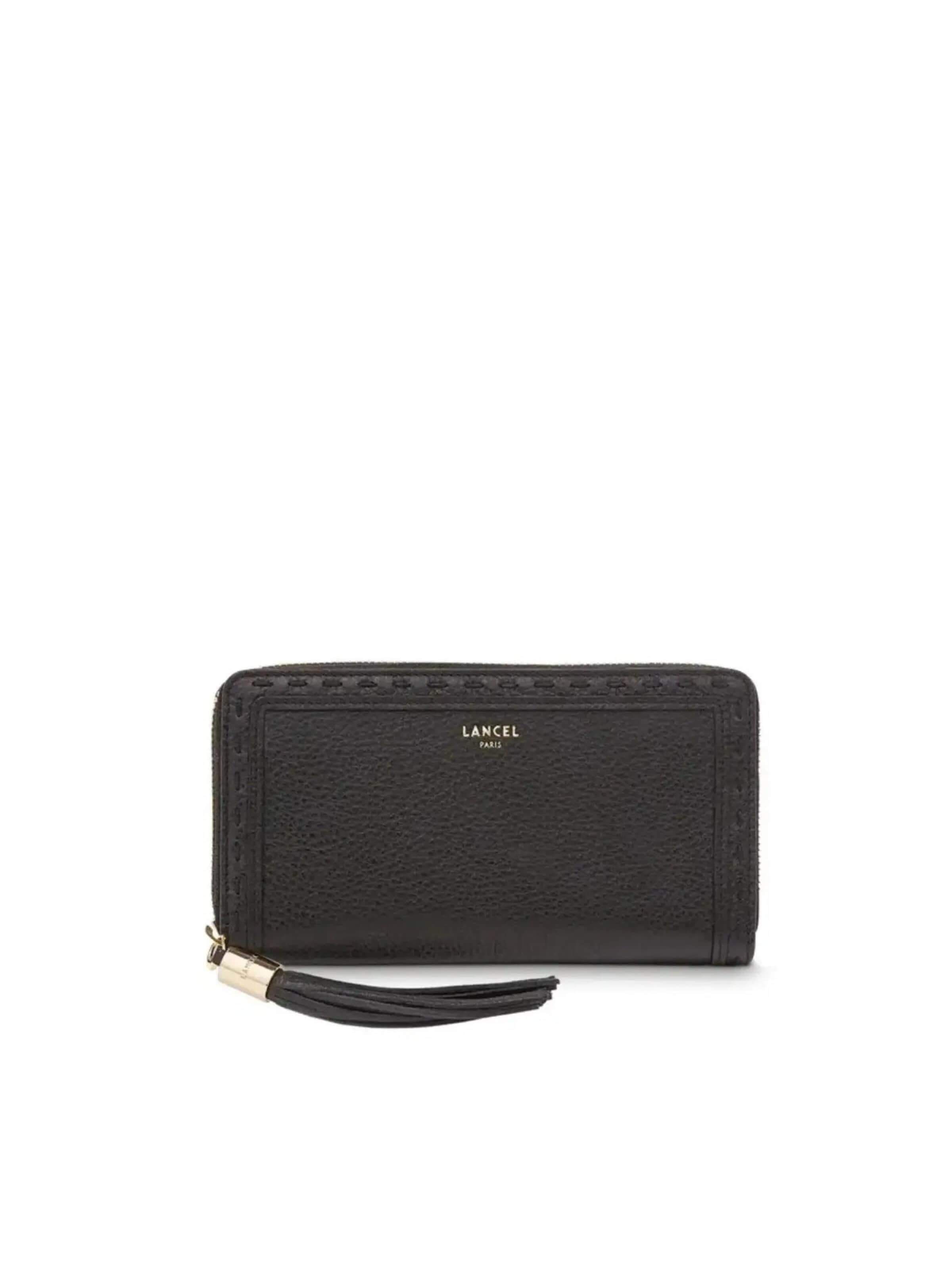 Lancel Wallet '1er Flirt' in Black: front