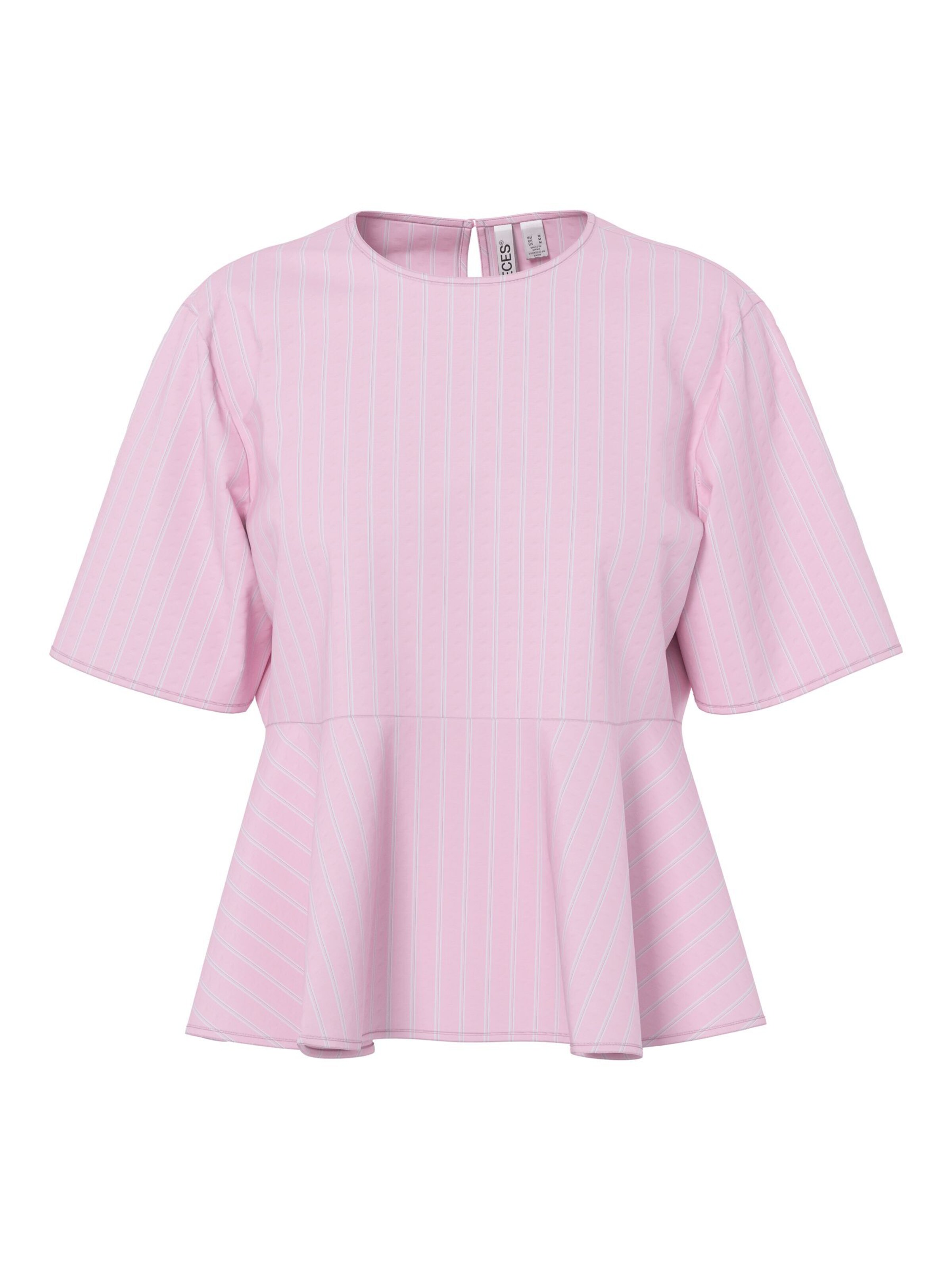 PIECES Chemisier en XS en rose / blanc, Vue avec produit
