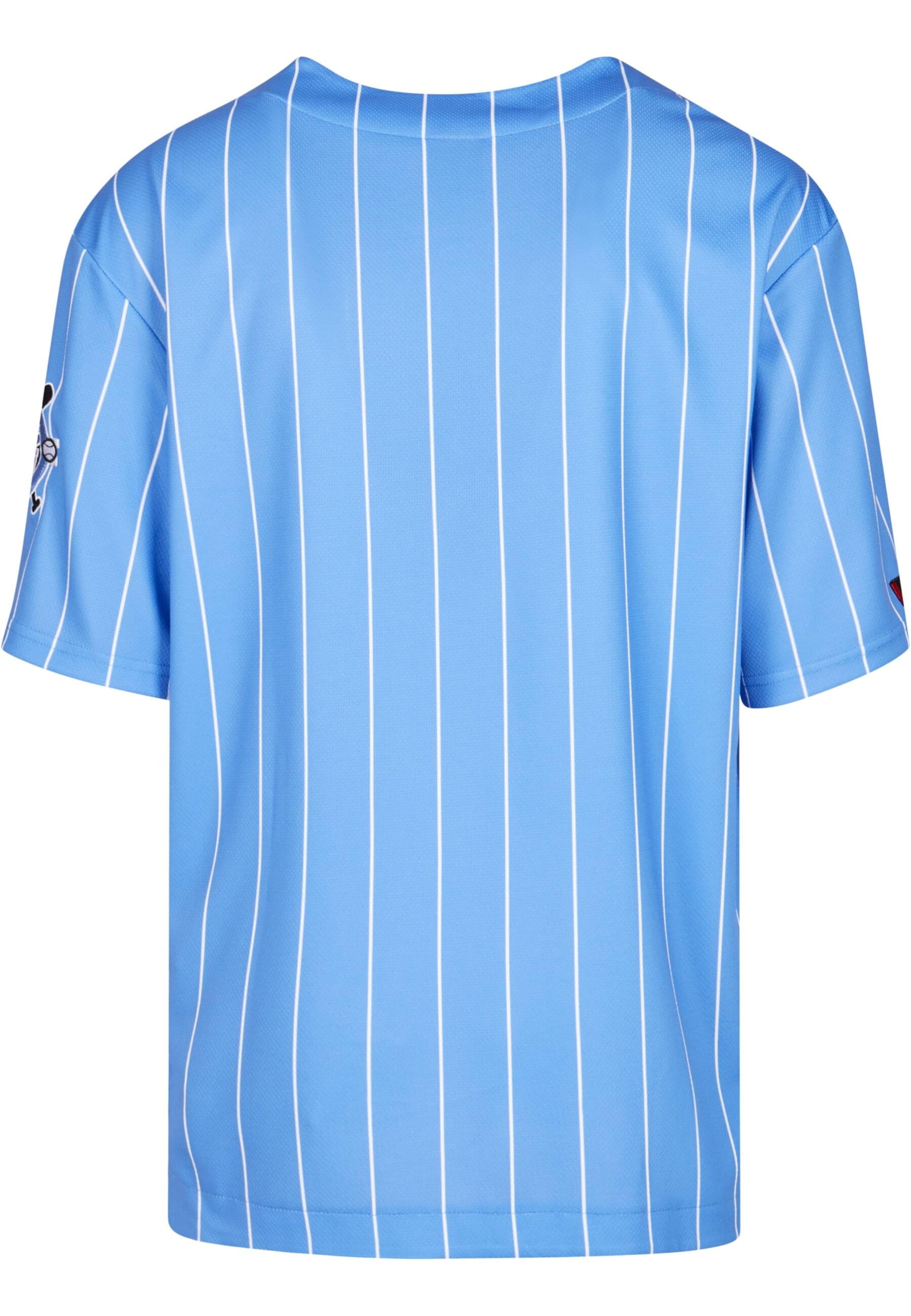 FUBU Rovný strih Košeľa 'Fubu Varsity' - Modrá