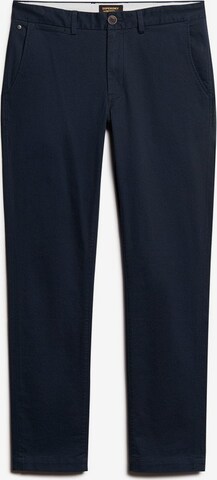 Superdry Slimfit Chinohose in Blau: predná strana