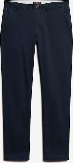 Superdry Pantalon chino en marine / marron, Vue avec produit