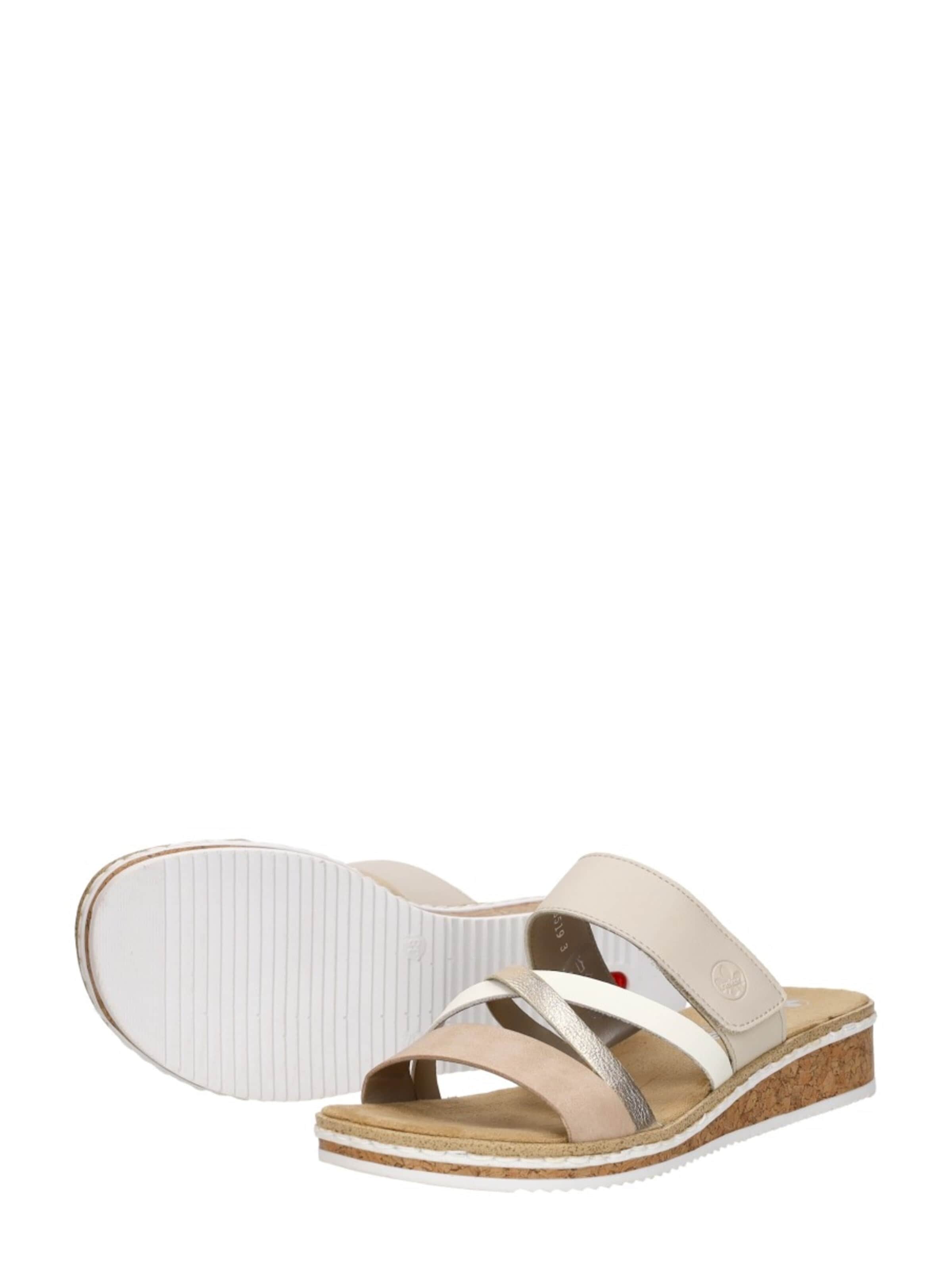 Rieker Huisschoenen 'Open Teen' in Beige