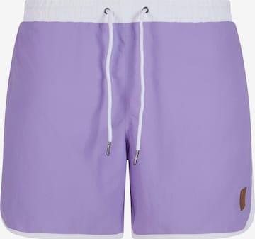 Pantaloncini da bagno di Urban Classics in lilla: frontale