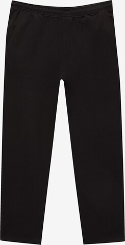 Pantaloni de la Pull&Bear pe negru: față