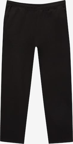 Pull&Bear Regular Broek in Zwart: voorkant