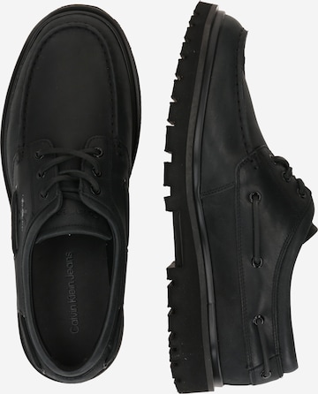 Pantofi cu șireturi de la Calvin Klein Jeans pe negru