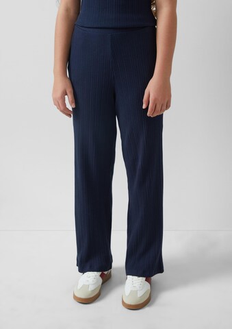 Wide leg Pantaloni di s.Oliver in blu: frontale