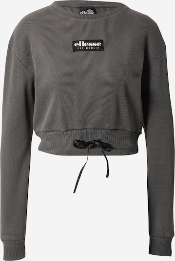 ELLESSE Sweater majica 'Lusso' u crna / bijela, Pregled proizvoda