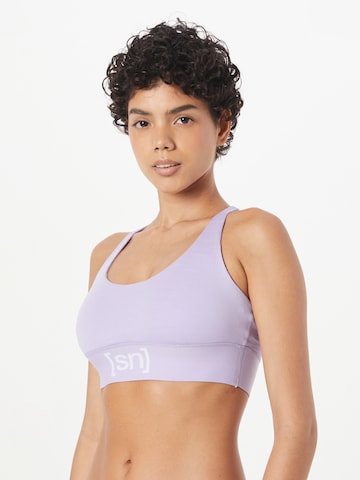super.natural Bustier Sport bh in Lila: voorkant