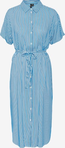 VERO MODA Kleid 'BUMPY' in Blau: predná strana