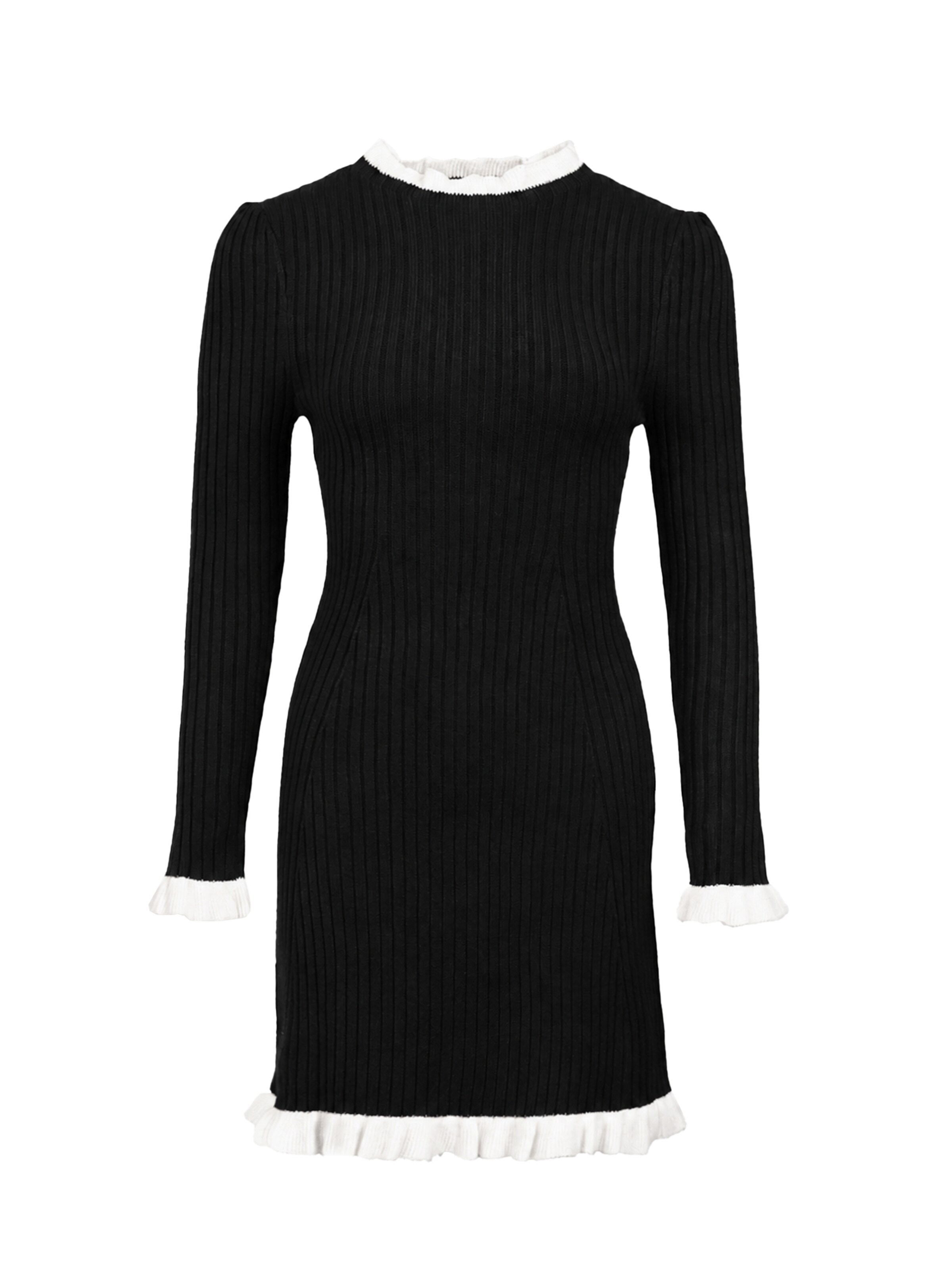 Rochie de la Imily Bela pe negru: față
