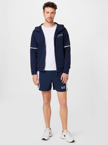 EA7 Emporio Armani Sweatjakke i blå