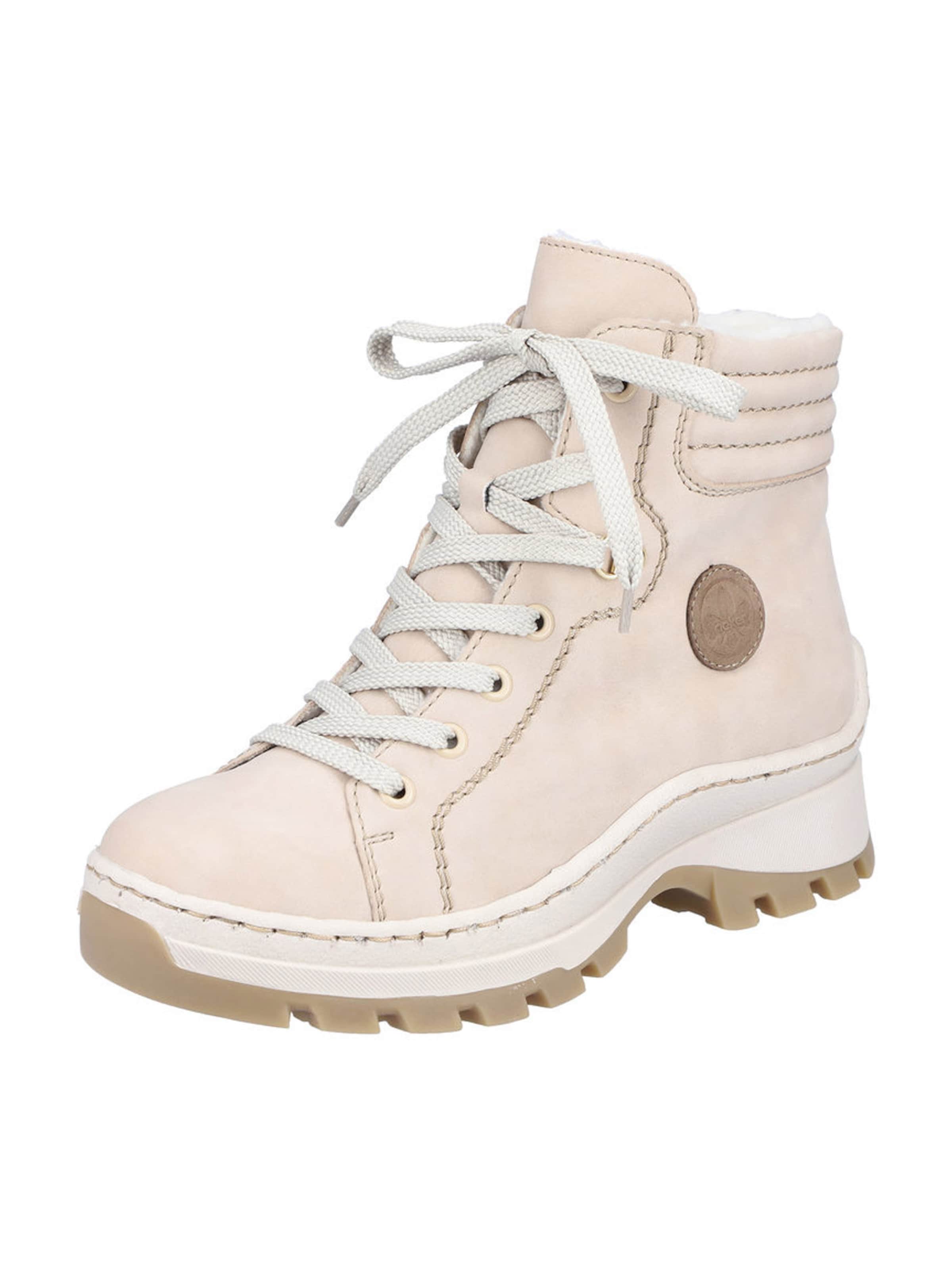 Rieker Schnürstiefelette in Beige: Vorderseite