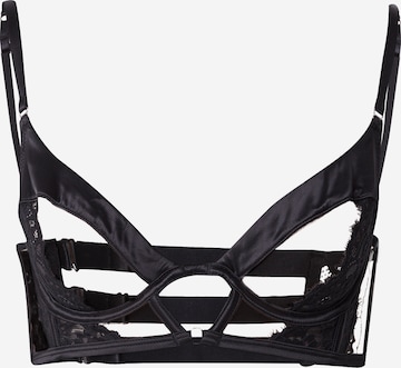 Hunkemöller Bustier Rintaliivi 'Nisha' värissä musta: etupuoli