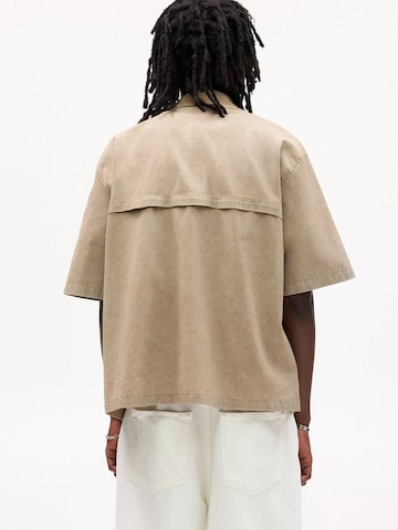 Pull&Bear Comfort fit Overhemd in Bruin