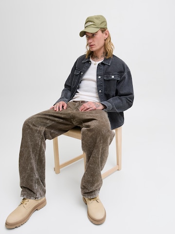 JACK & JONES Zvonové kalhoty Džíny 'JPSTALEX SMITH' – zelená