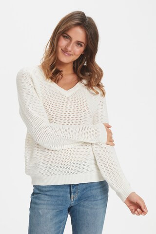 Kaffe - Jersey 'Jolan' en blanco: frente