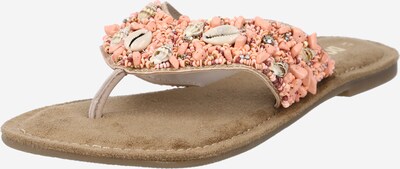 Flip-flops Dockers by Gerli pe portocaliu piersică / alb, Vizualizare produs