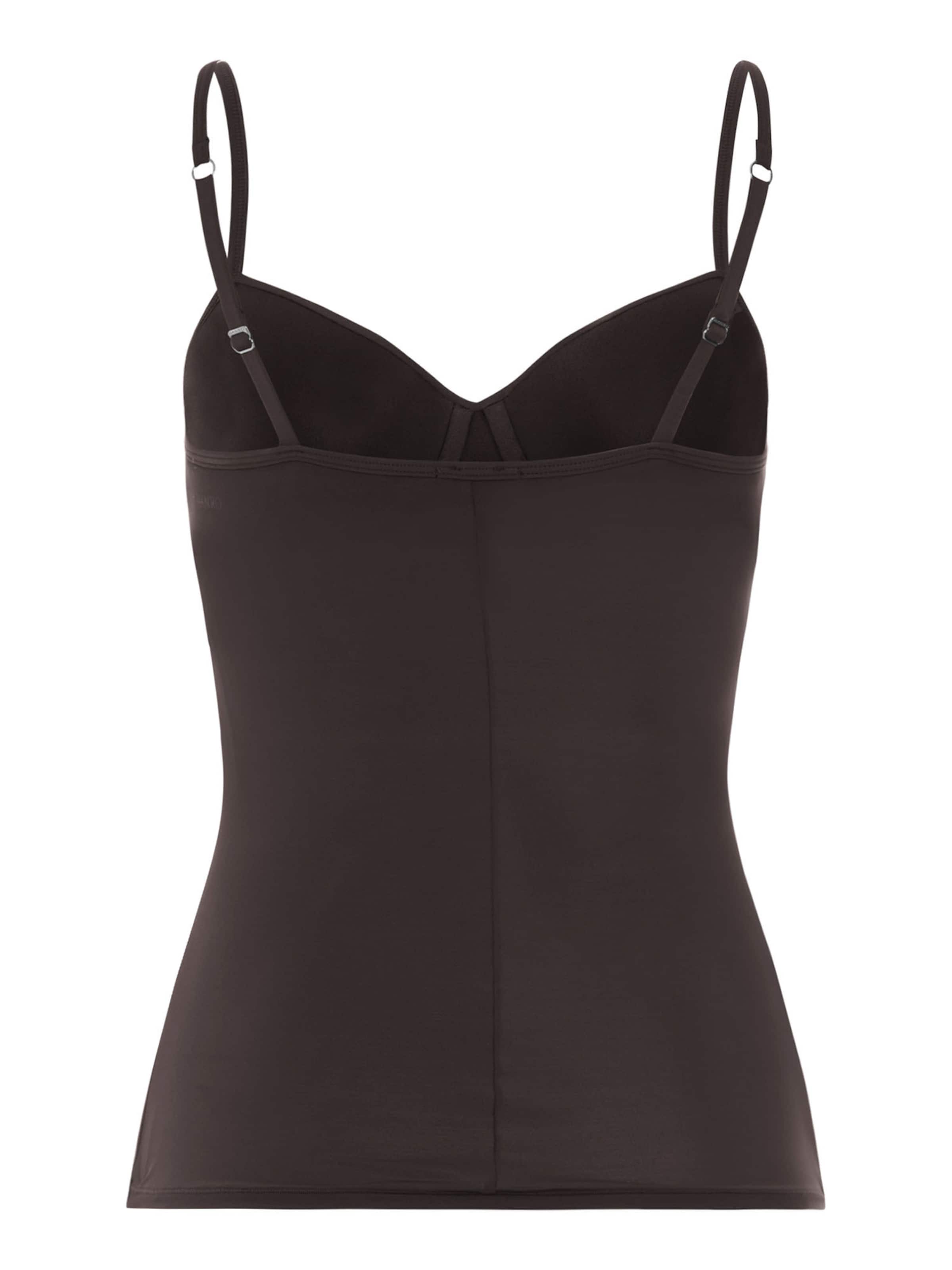 Hanro Schalen-BH-Top ' Allure ' in Braun