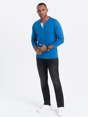 Ombre Shirt 'OM-LSCL-0107' in Blauw