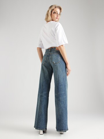 DIESEL Wide Leg Jeans 'AKEMI' in Blau