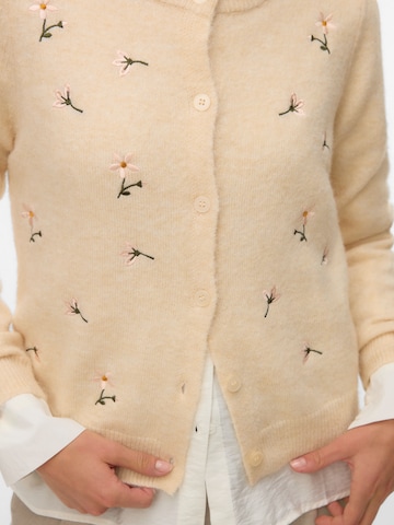 VERO MODA Gebreid vest 'VMFiorella' in Beige