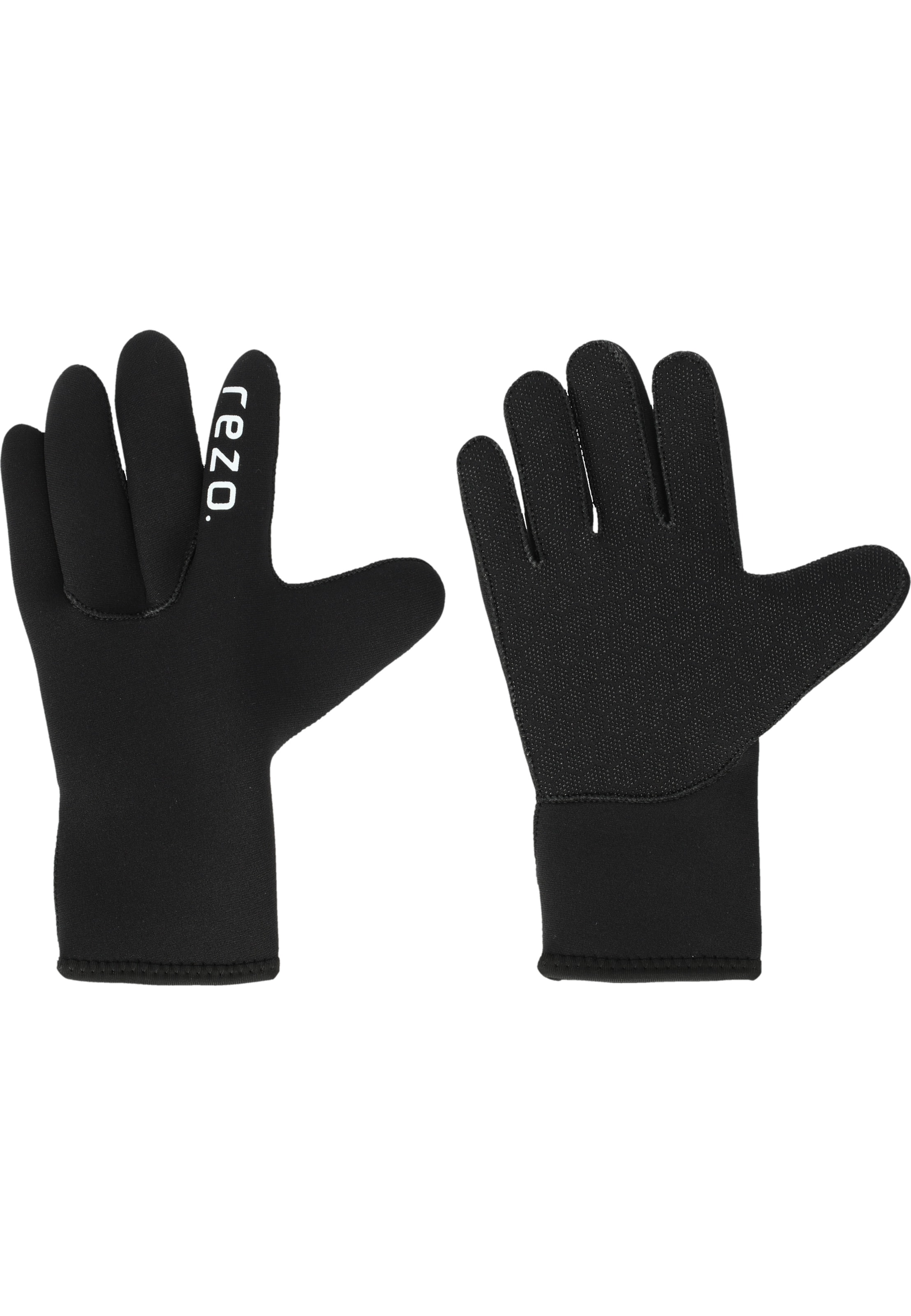 Rezo Vingerhandschoenen 'Rutland' in Zwart: voorkant