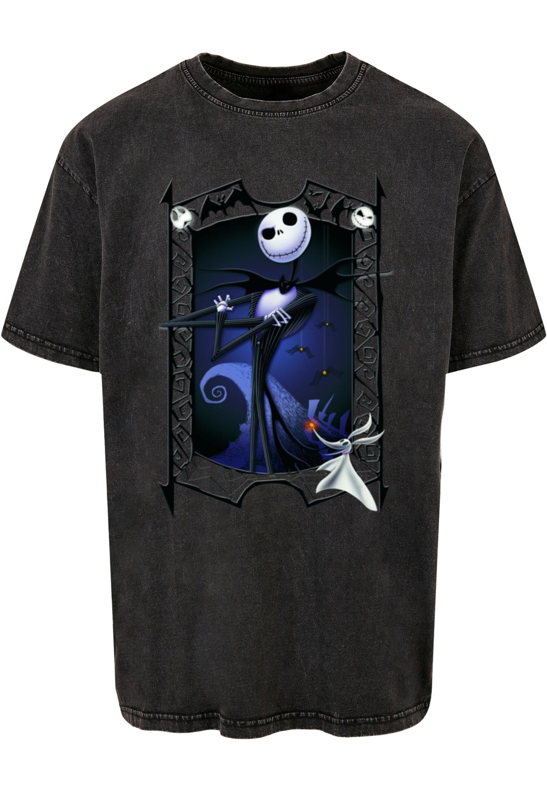 Maglietta 'The Nightmare Before Christmas' di ABSOLUTE CULT in nero: frontale