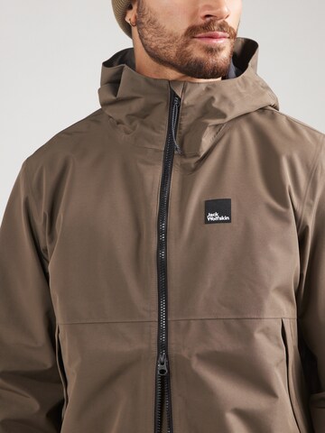 Giacca per outdoor 'TERRAVIEW' di JACK WOLFSKIN in marrone