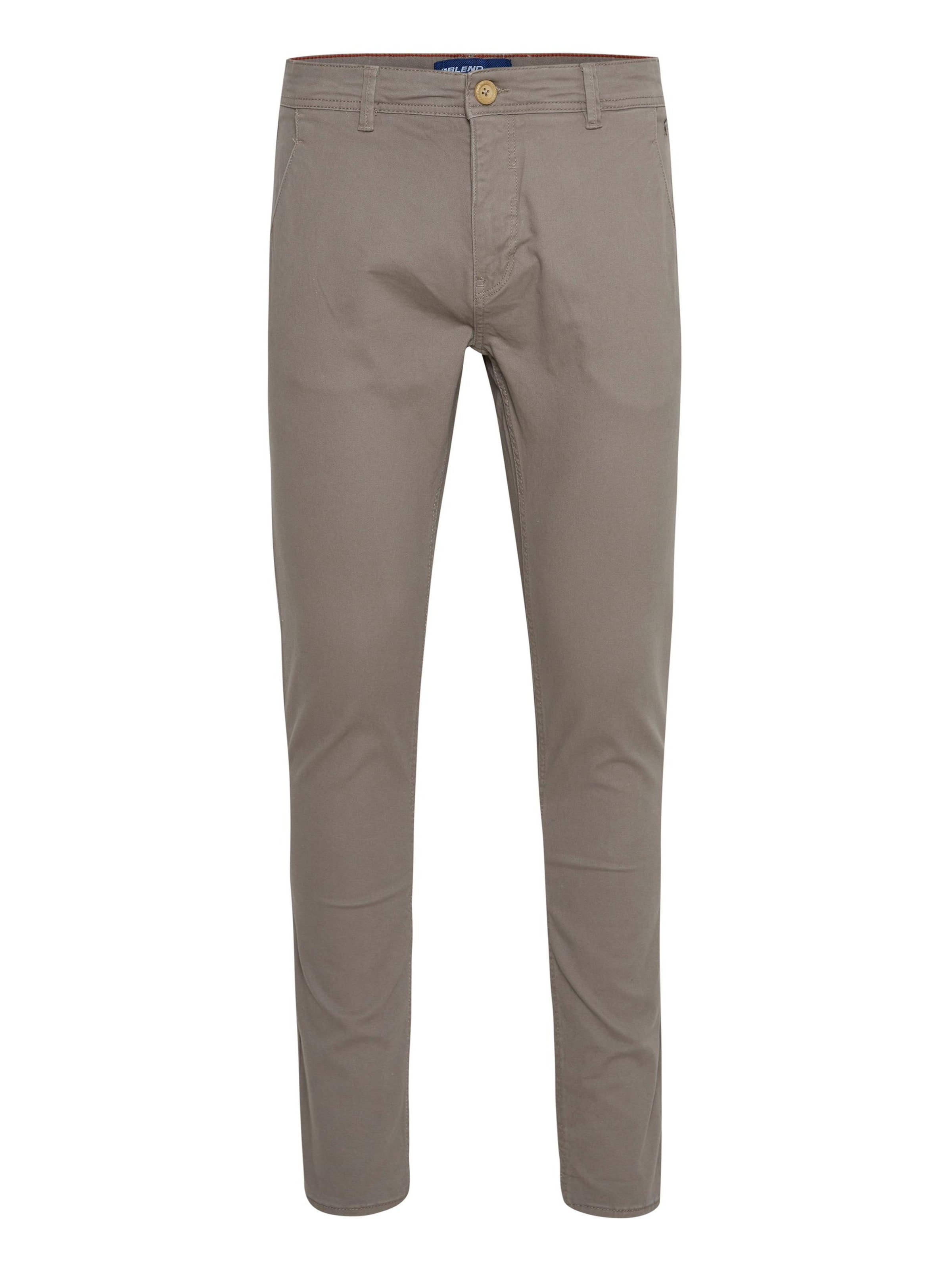 BLEND Chino Pants 'BHNatan' in Grey: front