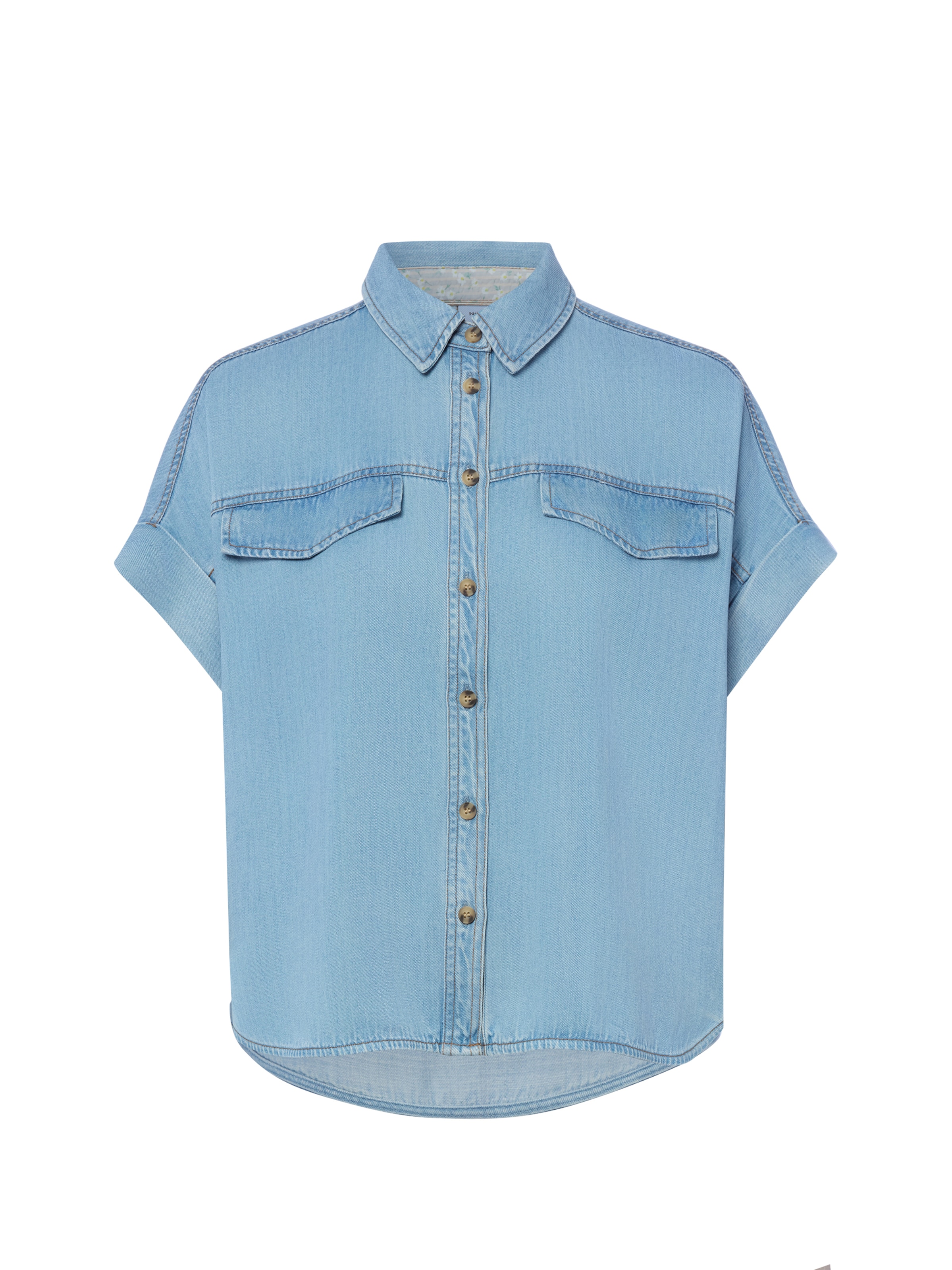 NÜMPH Blouse 'Nuelida' in Blue: front