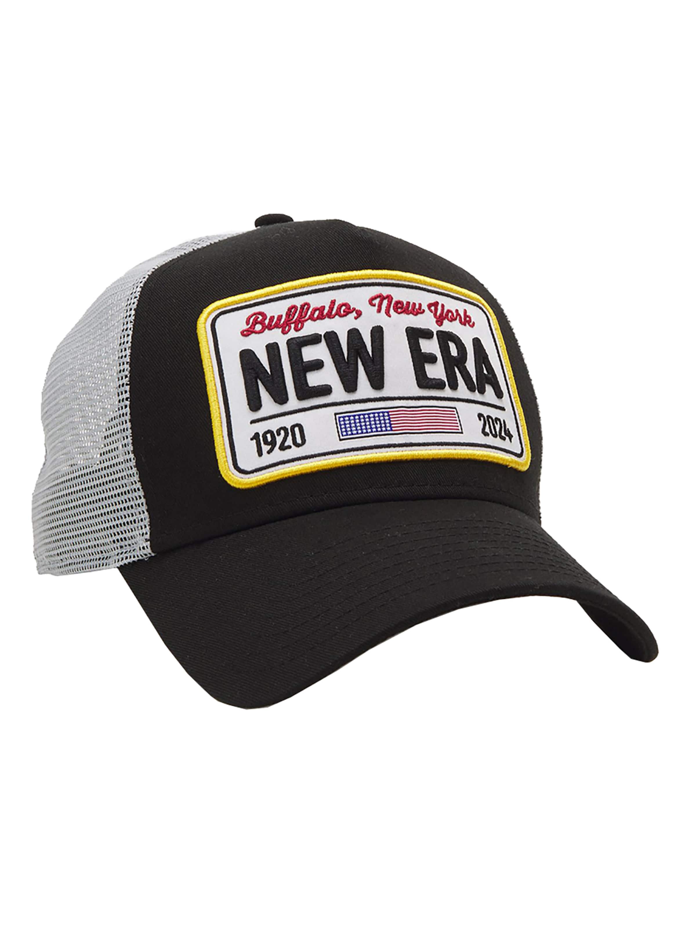 NEW ERA Cap '9FORTY Trucker New Era Patch' in Black: front