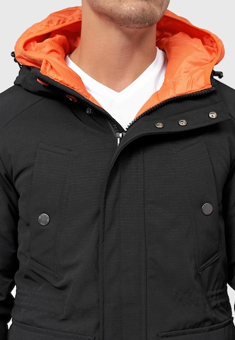 INDICODE JEANS Winter Parka in Black